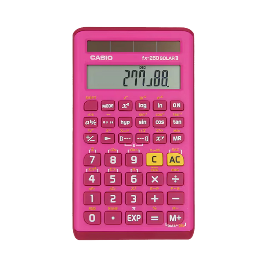 Casio FX-260 SOLAR II 10-Digit Scientific Calculator (Pink) — Being Shipped