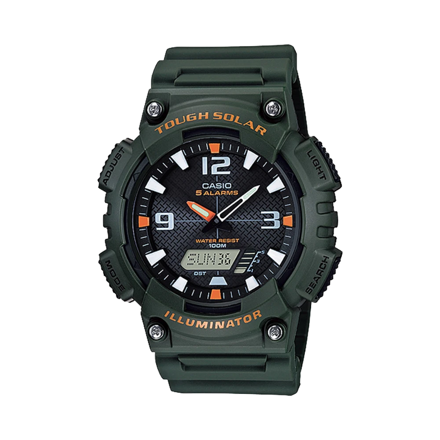 Casio Men's Solar-Powered Quartz Watch with Resin Strap (Green) — Being Shipped