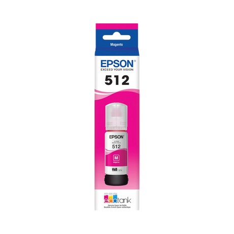 Epson T512 Magenta EcoTank Ink Bottle (70mL) — Being Shipped