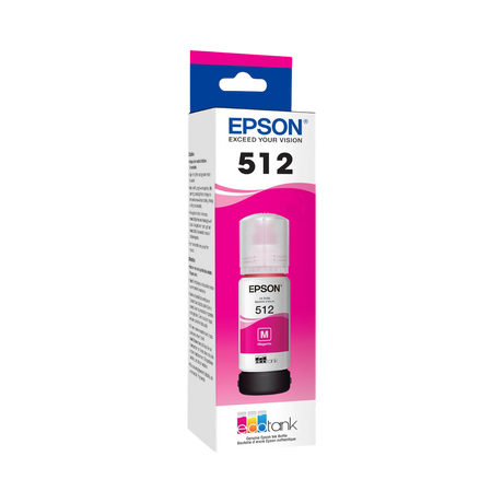 Epson T512 Magenta EcoTank Ink Bottle (70mL) — Being Shipped