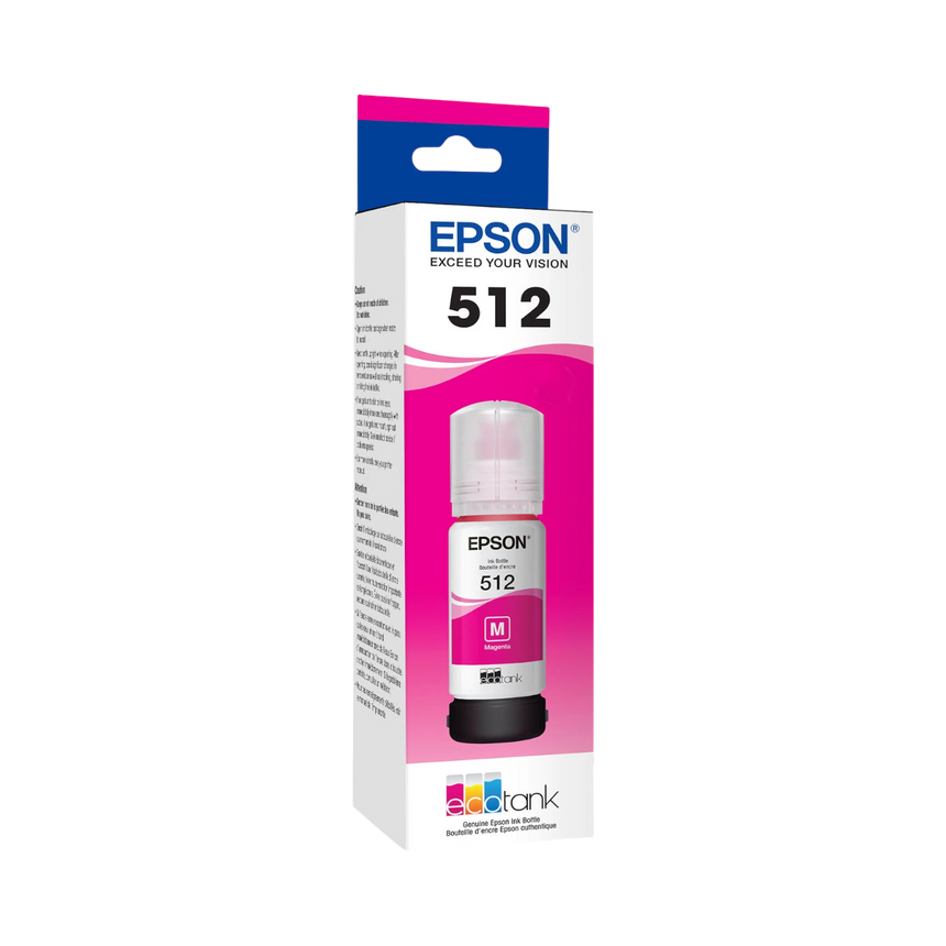 Epson T512 Magenta EcoTank Ink Bottle (70mL) — Being Shipped