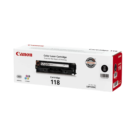 Canon 118 Black Toner Cartridge for Laser Printers — Being Shipped