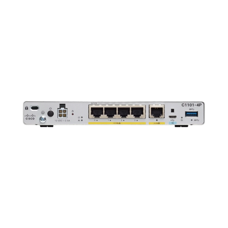Cisco C1101-4P Integrated Services Router with 4-Gigabit Ethernet (GbE) Ports — Being Shipped