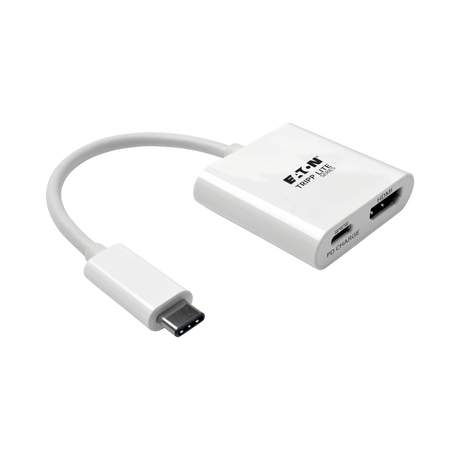 Tripp Lite USB-C to HDMI Adapter with PD Charging, HDCP, White — Being Shipped