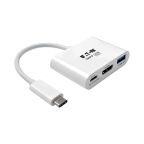 Tripp Lite USB-C to HDMI Adapter with USB 3.x (5Gbps) Hub Port & PD Charging, HDCP, White — Being Shipped
