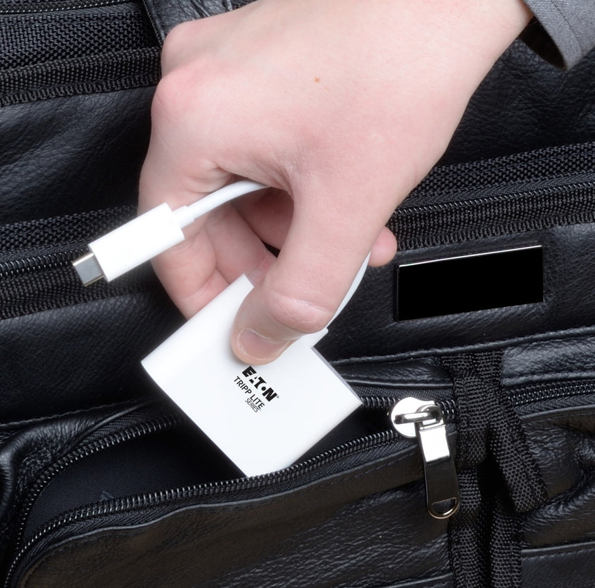 Tripp Lite USB-C to HDMI 4K Adapter with USB 3.x (5Gbps) Hub Ports and 60W PD Charging, HDCP, White — Being Shipped