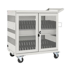 Tripp Lite Multi-Device Charging Cart, 32 USB Ports, iPad and Android Tablets, Wall-Mount Option, White — Being Shipped