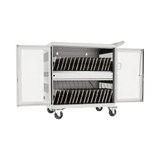 Tripp Lite Multi-Device Charging Cart, 32 USB Ports, iPad and Android Tablets, Wall-Mount Option, White — Being Shipped