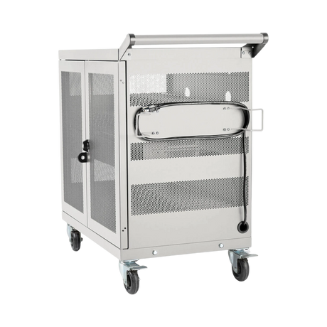 Tripp Lite Multi-Device Charging Cart, 32 USB Ports, iPad and Android Tablets, Wall-Mount Option, White — Being Shipped