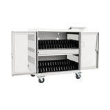 Tripp Lite Multi-Device Charging Cart, 32 USB Ports, iPad and Android Tablets, Wall-Mount Option, White — Being Shipped