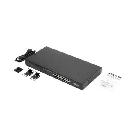 Tripp Lite 16-Port 10/100/1000 Mbps 1U Rack-Mount/Desktop Gigabit Ethernet Unmanaged Switch — Being Shipped