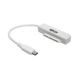 Tripp Lite USB 3.2 Gen 2 (10 Gbps) USB-C to SATA III Adapter Cable with UASP, 2.5 in. SATA Hard Drives, Thunderbolt 3 Compatible, White — Being Shipped