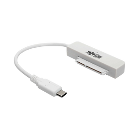 Tripp Lite USB 3.2 Gen 2 (10 Gbps) USB-C to SATA III Adapter Cable with UASP, 2.5 in. SATA Hard Drives, Thunderbolt 3 Compatible, White — Being Shipped