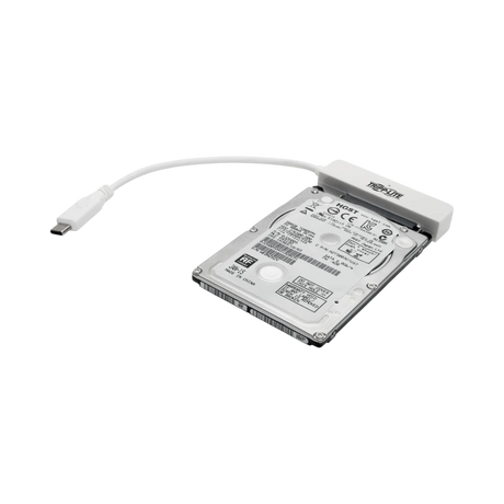 Tripp Lite USB 3.2 Gen 2 (10 Gbps) USB-C to SATA III Adapter Cable with UASP, 2.5 in. SATA Hard Drives, Thunderbolt 3 Compatible, White — Being Shipped