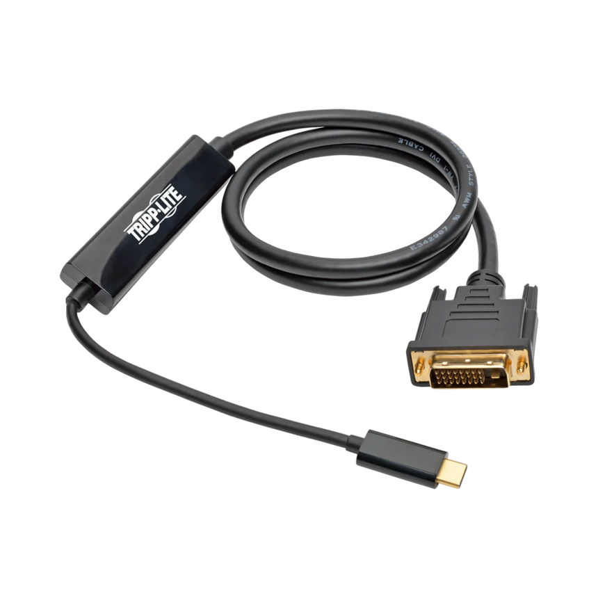 Tripp Lite USB-C to DVI Active Adapter Cable (USB-C to DVI-D Dual Link M/M), 3 ft. (0.9 m) — Being Shipped
