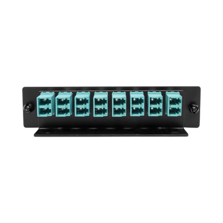 Tripp Lite High-Density Fiber Adapter Panel (MMF/SMF), 8 LC Duplex Connectors, Black — Being Shipped