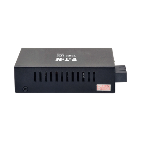 Tripp Lite Gigabit Multimode Fiber to Ethernet Media Converter, 10/100/1000 SC, International Power Supply, 850 nm, 550M (1804.46 ft.) — Being Shipped