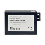 Tripp Lite Gigabit Multimode Fiber to Ethernet Media Converter, 10/100/1000 SC, International Power Supply, 850 nm, 550M (1804.46 ft.) — Being Shipped