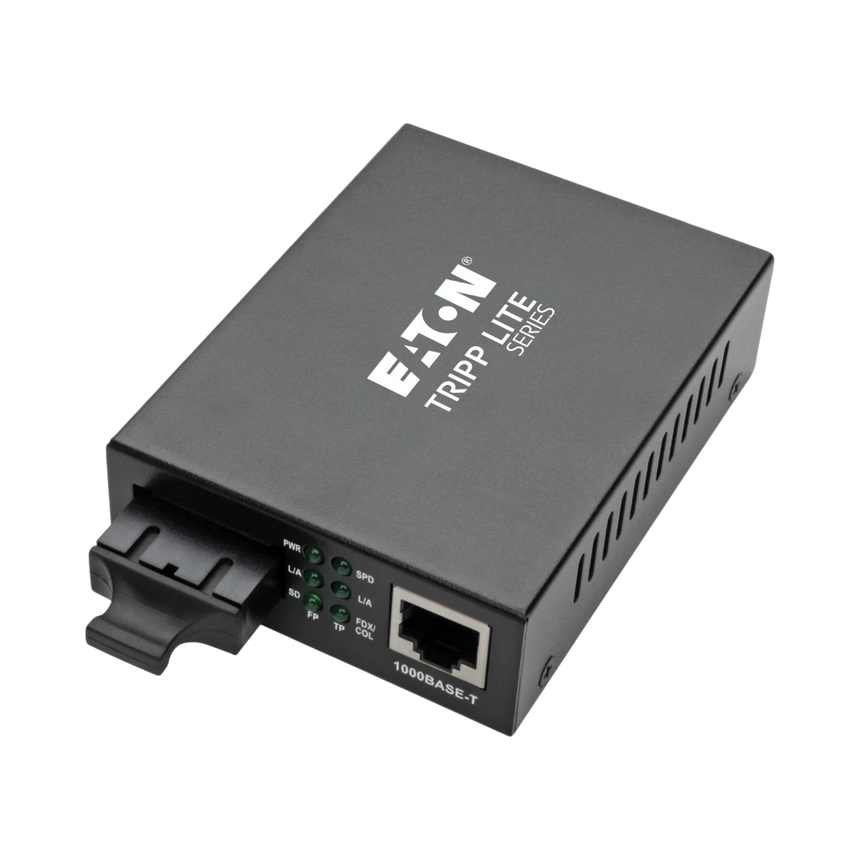 Tripp Lite Gigabit Multimode Fiber to Ethernet Media Converter, 10/100/1000 SC, International Power Supply, 850 nm, 550M (1804.46 ft.) — Being Shipped