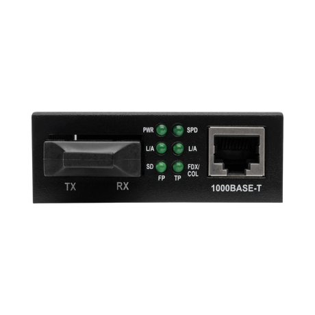 Tripp Lite Gigabit Multimode Fiber to Ethernet Media Converter, 10/100/1000 SC, International Power Supply, 850 nm, 550M (1804.46 ft.) — Being Shipped