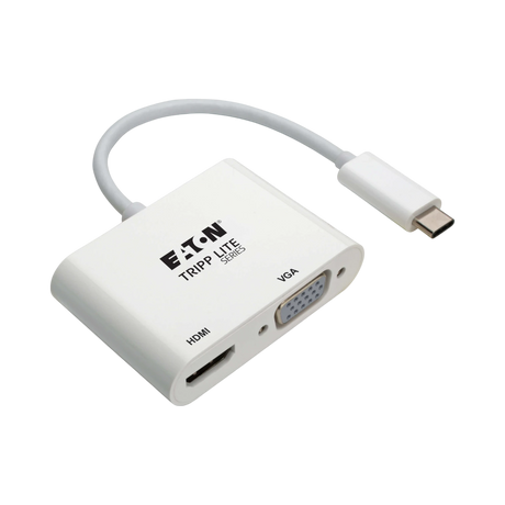 Tripp Lite HDMI 4K VGA USB-C Multiport Adapter (White) — Being Shipped
