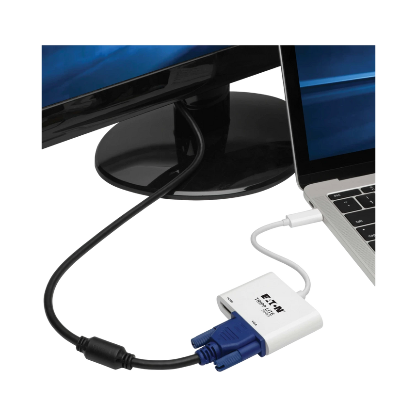 Tripp Lite HDMI 4K VGA USB-C Multiport Adapter (White) — Being Shipped