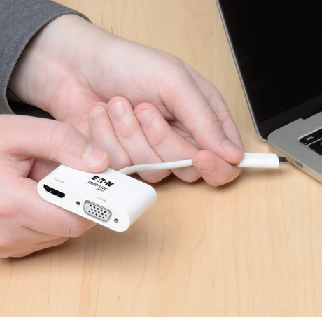 Tripp Lite HDMI 4K VGA USB-C Multiport Adapter (White) — Being Shipped