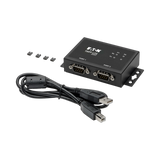 Tripp Lite 2-Port RS-422/RS-485 USB to Serial FTDI Adapter with COM Retention (USB-B to DB9 F/M) — Being Shipped