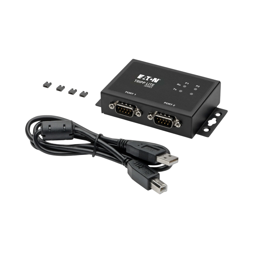 Tripp Lite 2-Port RS-422/RS-485 USB to Serial FTDI Adapter with COM Retention (USB-B to DB9 F/M) — Being Shipped