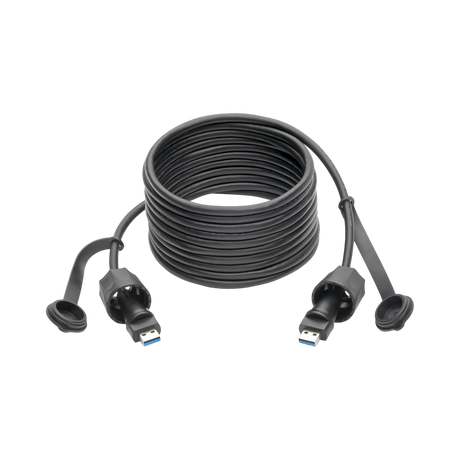 Tripp Lite USB 3.0 SuperSpeed A to A M/M Cable, Industrial, IP68, Shielded, 13 ft. (3.96 m), TAA — Being Shipped
