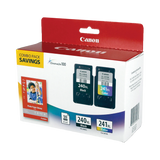Canon PG-240XL/CL-241XL Ink Cartridge Combo Pack with GP-502 Paper — Being Shipped