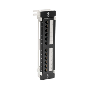 Tripp Lite Cat6 Wall-Mount 12-Port Patch Panel, PoE+ Compliant, 110/Krone, 568A/B, RJ45 Ethernet, TAA — Being Shipped