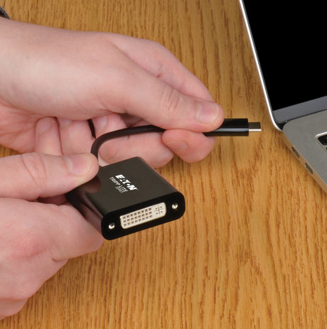 Tripp Lite USB-C to DVI Adapter with Alternate Mode, DP 1.2, Black — Being Shipped