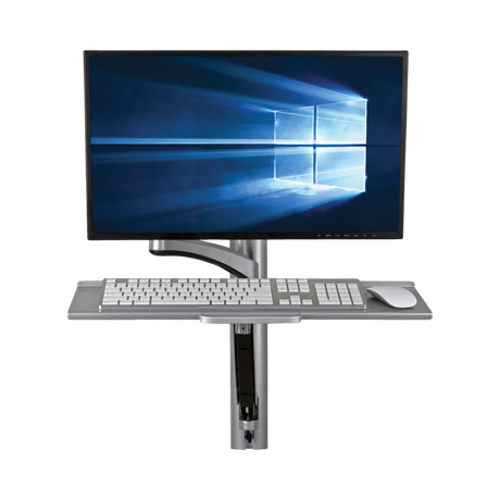 Tripp Lite Adjustable-Height Wall-Mount Sit-Stand Workstation, Single-Display — Being Shipped