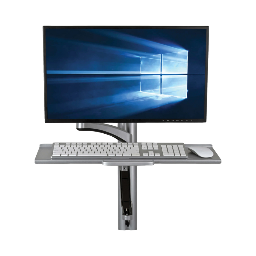 Tripp Lite Adjustable-Height Wall-Mount Sit-Stand Workstation, Single-Display — Being Shipped