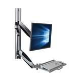 Tripp Lite Adjustable-Height Wall-Mount Sit-Stand Workstation, Single-Display — Being Shipped