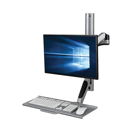 Tripp Lite Adjustable-Height Wall-Mount Sit-Stand Workstation, Single-Display — Being Shipped