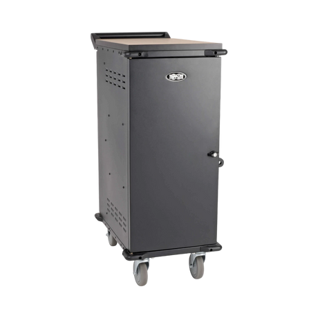 Tripp Lite 27-Device AC Charging Cart for Laptops and Chromebooks, 120V, NEMA 5-15P, 10 ft. (3.05 m) Cord, Black — Being Shipped