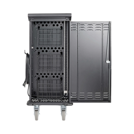 Tripp Lite 27-Device AC Charging Cart for Laptops and Chromebooks, 120V, NEMA 5-15P, 10 ft. (3.05 m) Cord, Black — Being Shipped