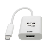 Tripp Lite USB-C to HDMI Adapter (M/F) - 4K 60 Hz, HDCP 2.2, White — Being Shipped