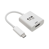 Tripp Lite USB-C to HDMI Adapter (M/F) - 4K 60 Hz, HDCP 2.2, White — Being Shipped