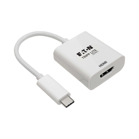 Tripp Lite USB-C to HDMI Adapter (M/F) - 4K 60 Hz, HDCP 2.2, White — Being Shipped