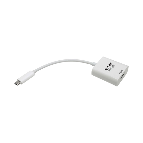 Tripp Lite USB-C to HDMI Adapter (M/F) - 4K 60 Hz, HDCP 2.2, White — Being Shipped