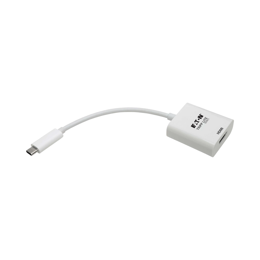 Tripp Lite USB-C to HDMI Adapter (M/F) - 4K 60 Hz, HDCP 2.2, White — Being Shipped
