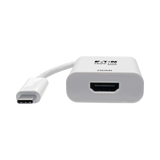Tripp Lite USB-C to HDMI Adapter (M/F) - 4K 60 Hz, HDCP 2.2, White — Being Shipped