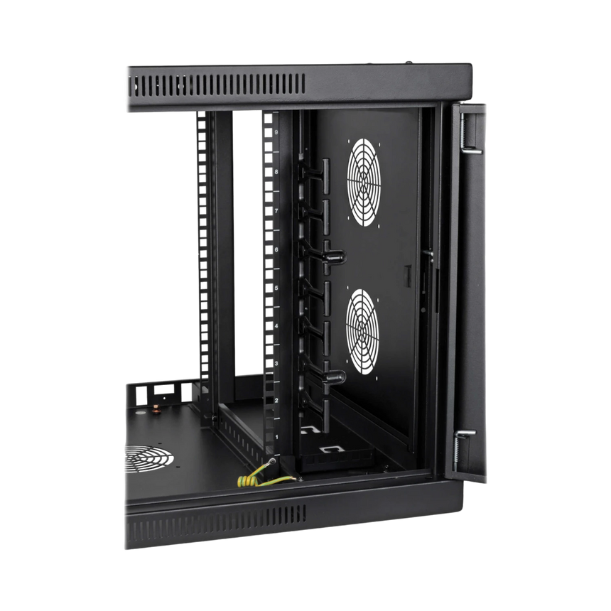 Tripp Lite SmartRack 9U Low-Profile Switch-Depth-Plus Wall-Mount Mini Rack Enclosure, Wide, Acrylic Window — Being Shipped
