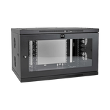 Tripp Lite SmartRack 9U Low-Profile Switch-Depth-Plus Wall-Mount Mini Rack Enclosure, Wide, Acrylic Window — Being Shipped