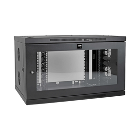 Tripp Lite SmartRack 9U Low-Profile Switch-Depth-Plus Wall-Mount Mini Rack Enclosure, Wide, Acrylic Window — Being Shipped