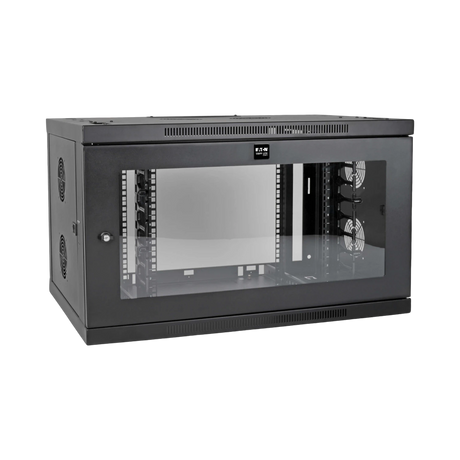 Tripp Lite SmartRack 9U Low-Profile Switch-Depth-Plus Wall-Mount Mini Rack Enclosure, Wide, Acrylic Window — Being Shipped