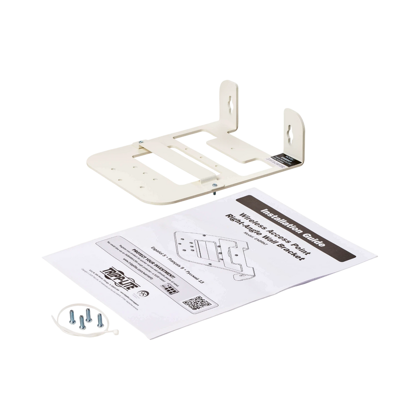 Tripp Lite Universal Wall Bracket for Wireless Access Point, Right Angle, Steel, White — Being Shipped